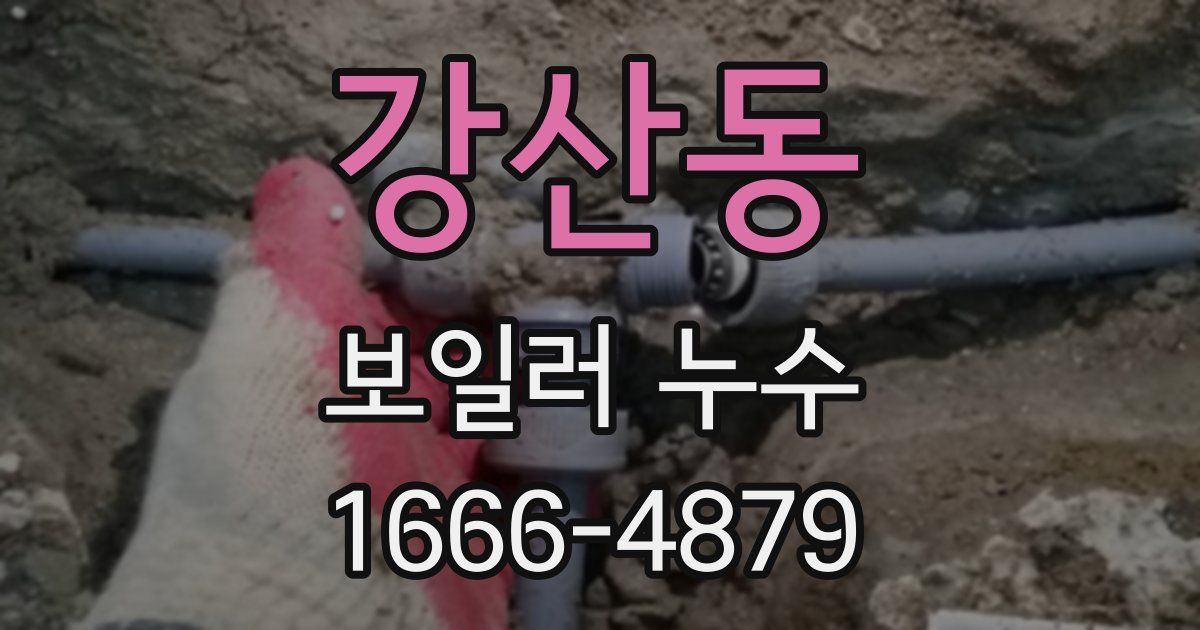 강산동 보일러 누수
