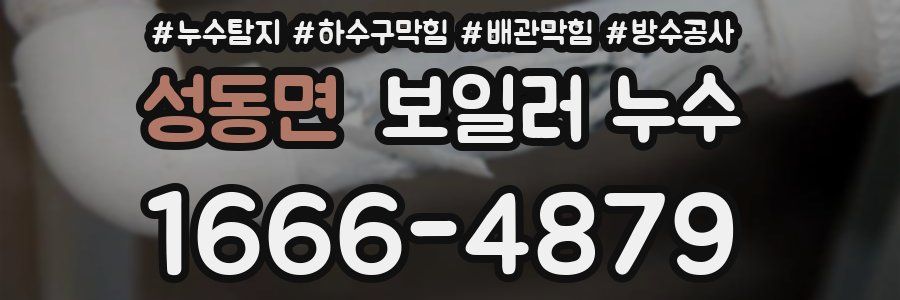 성동면 보일러 누수