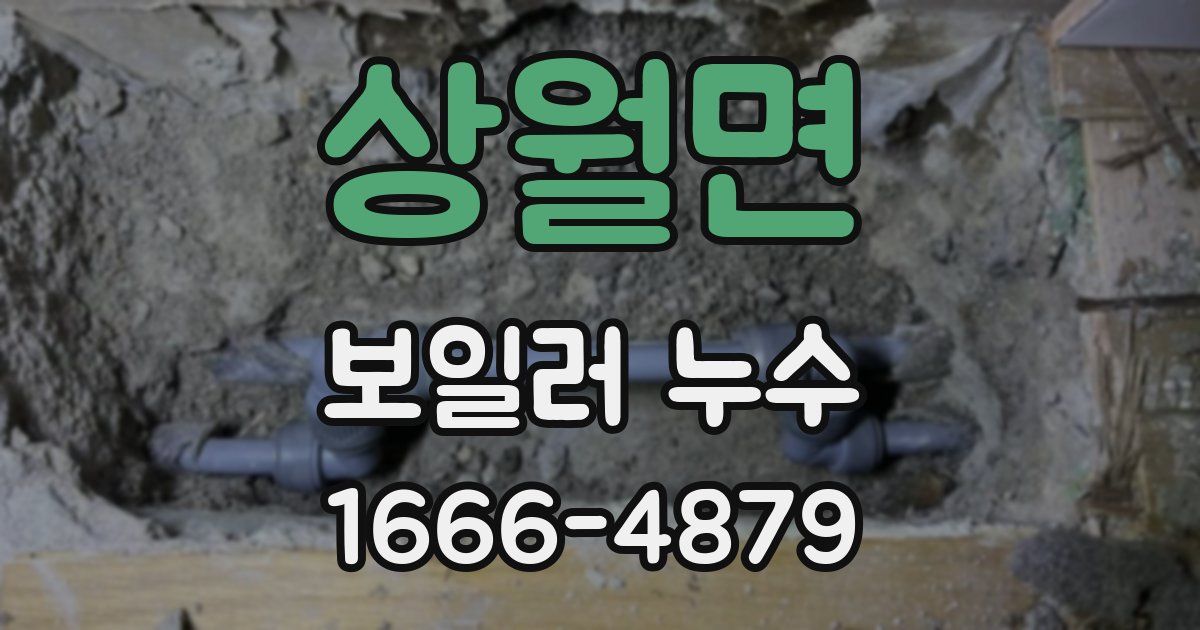 상월면 보일러 누수