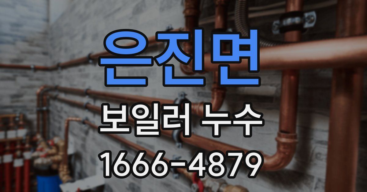 은진면 보일러 누수