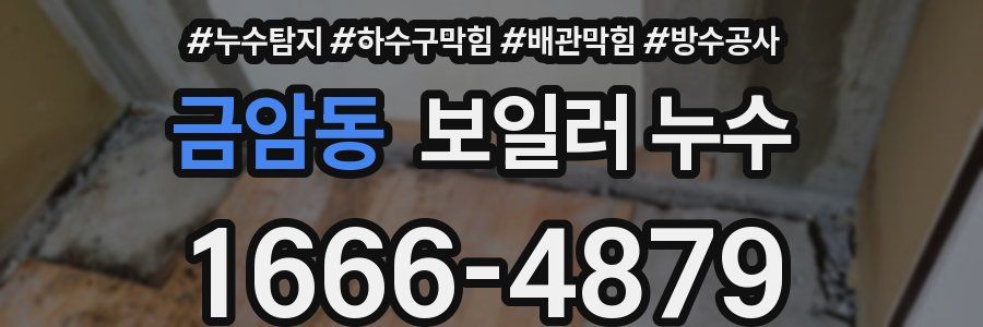 금암동 보일러 누수