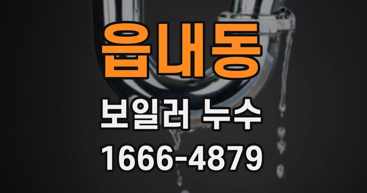 읍내동 보일러 누수