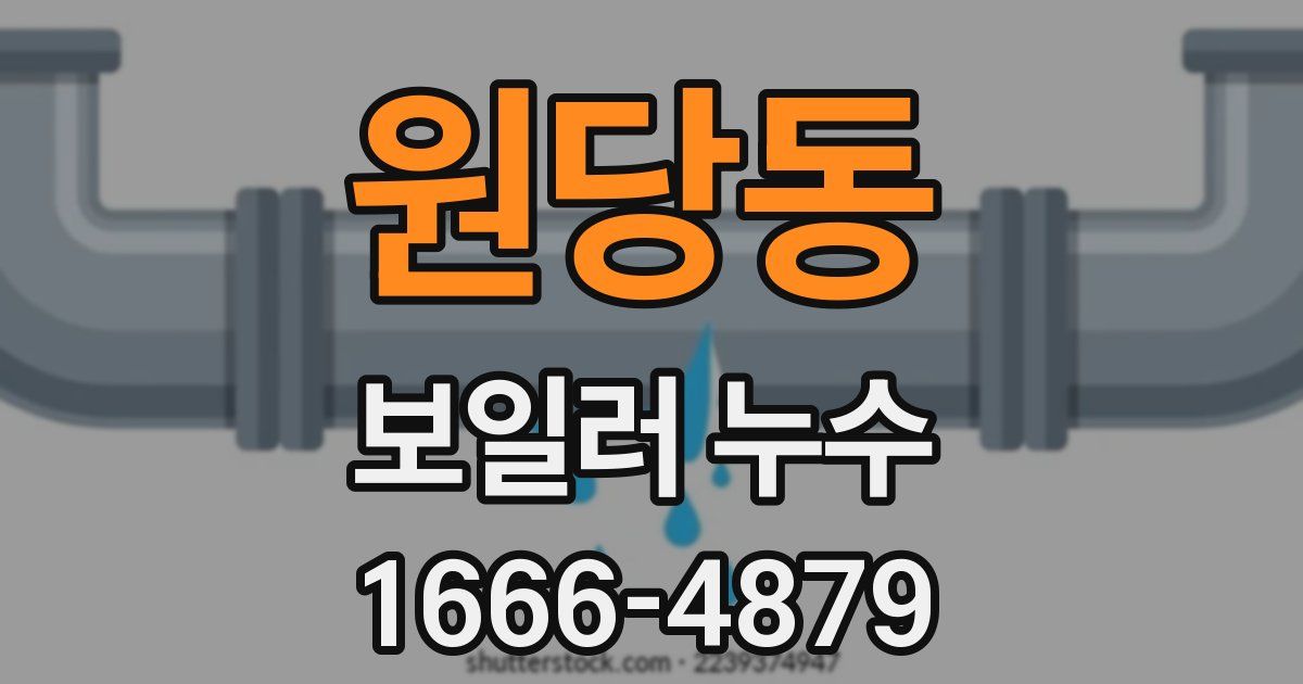 원당동 보일러 누수
