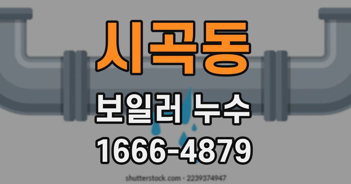 시곡동 보일러 누수