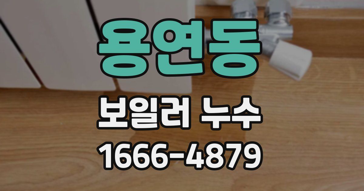 용연동 보일러 누수
