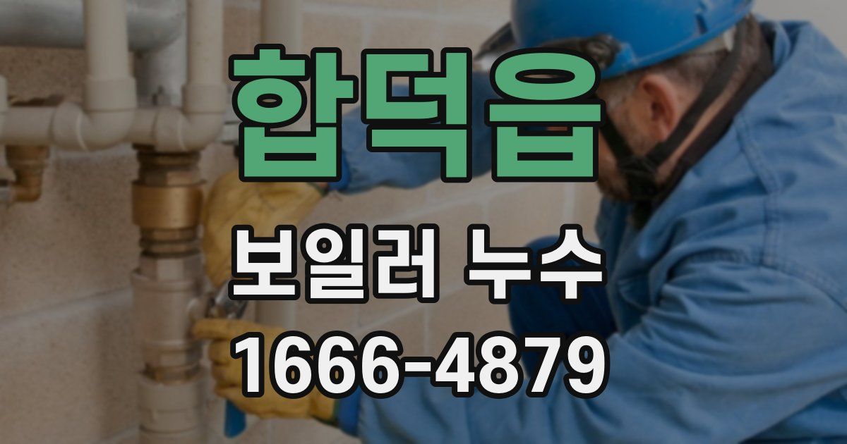 합덕읍 보일러 누수