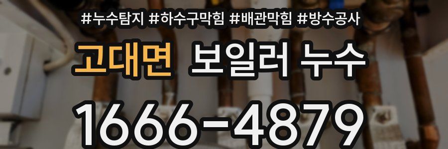 고대면 보일러 누수
