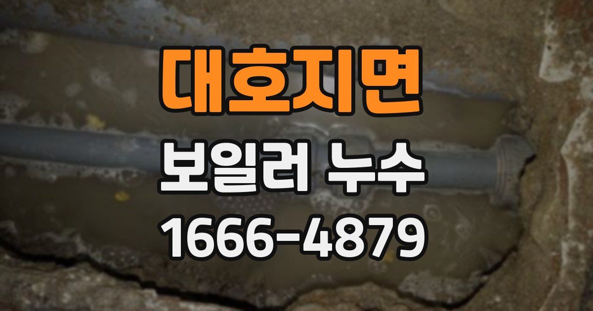 대호지면 보일러 누수