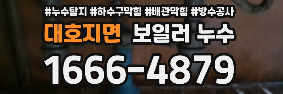 대호지면 보일러 누수