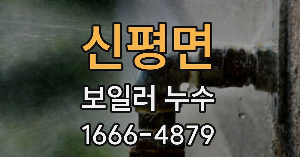 신평면 보일러 누수