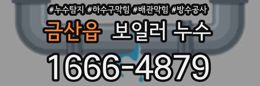 금산읍 보일러 누수