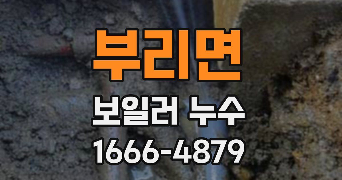 부리면 보일러 누수