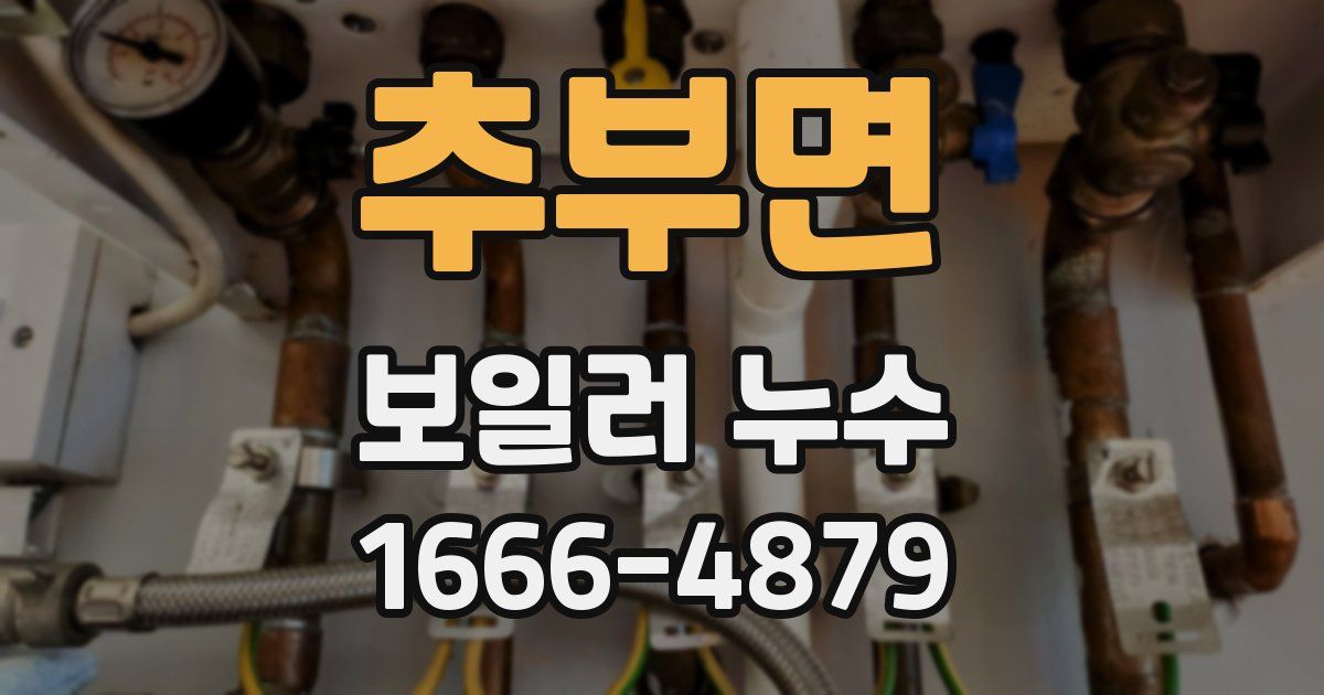 추부면 보일러 누수