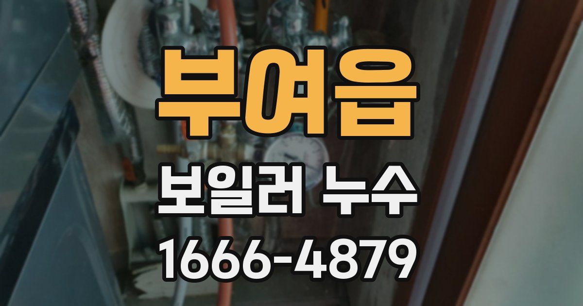 부여읍 보일러 누수