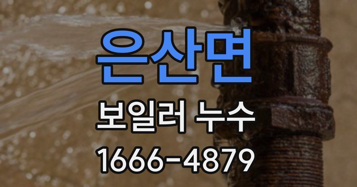 은산면 보일러 누수