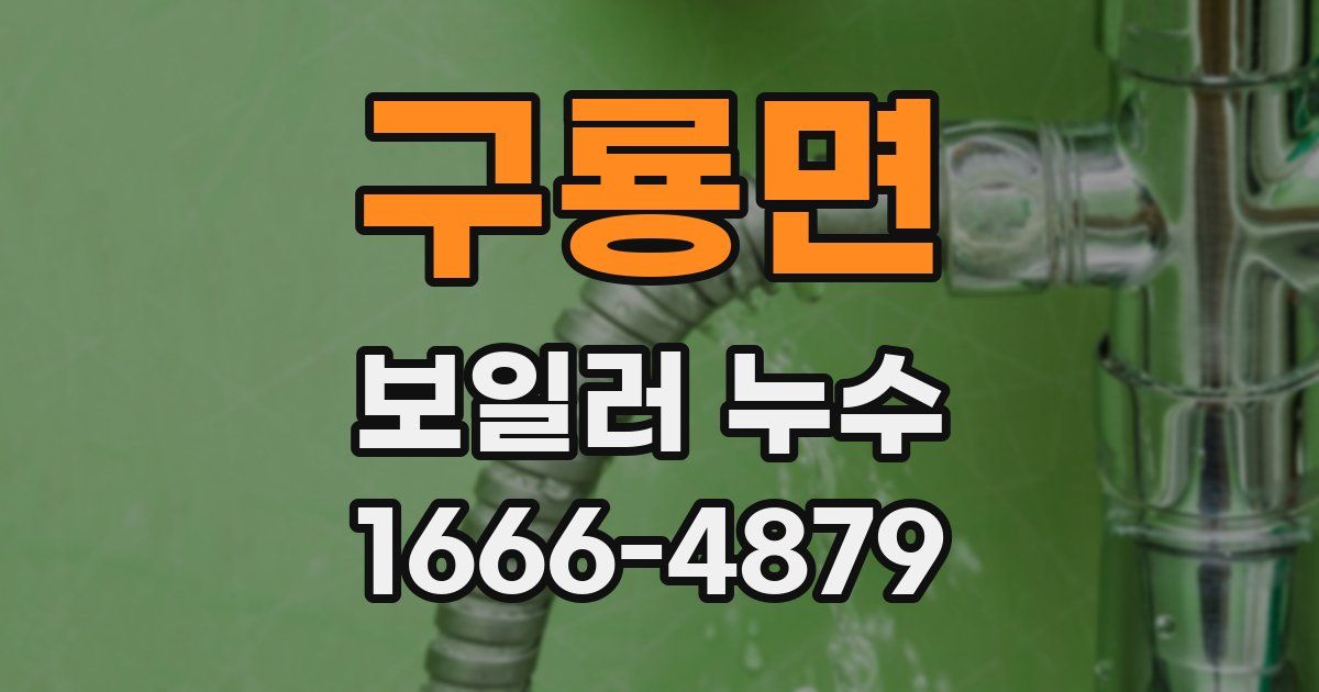 구룡면 보일러 누수