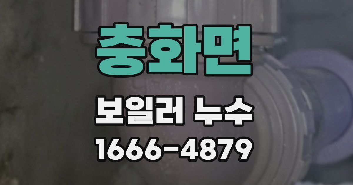 충화면 보일러 누수