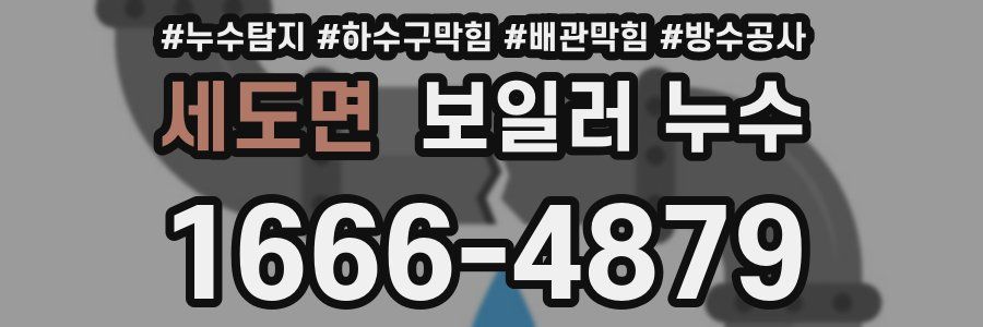 세도면 보일러 누수
