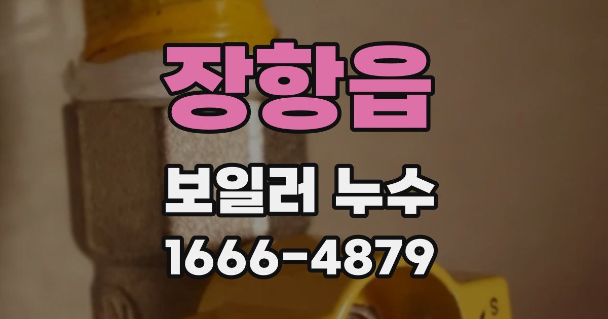 장항읍 보일러 누수