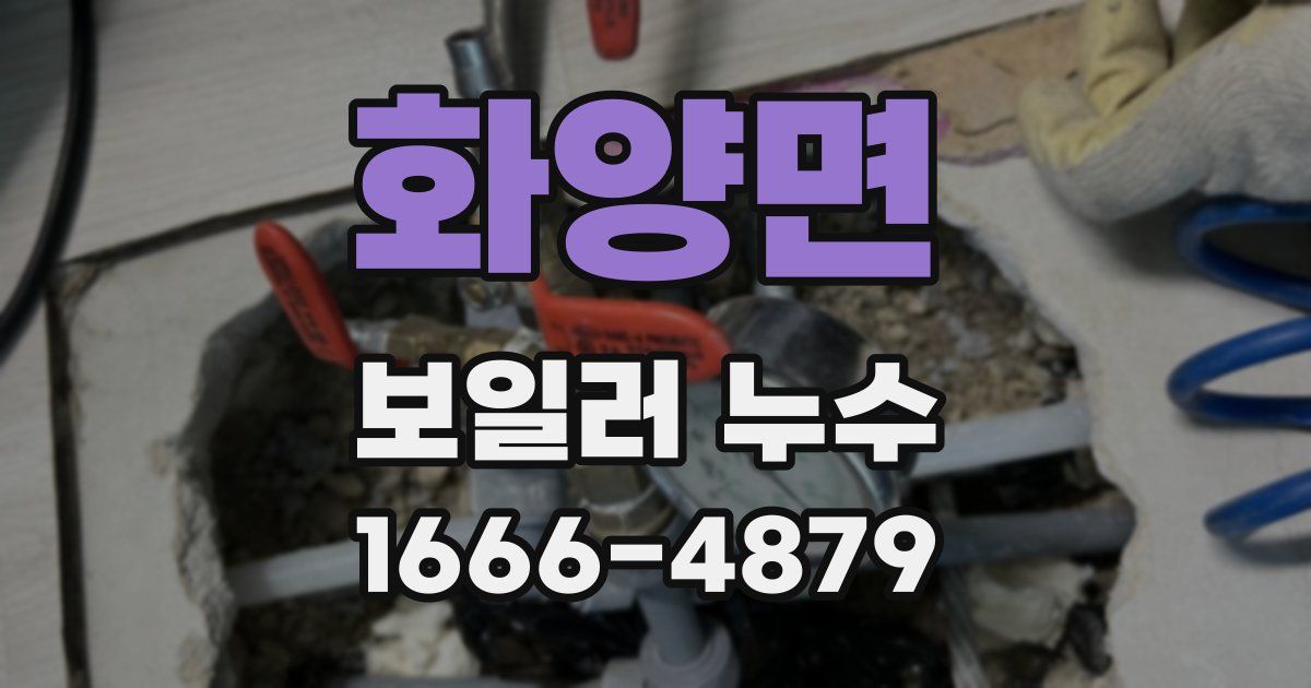 화양면 보일러 누수