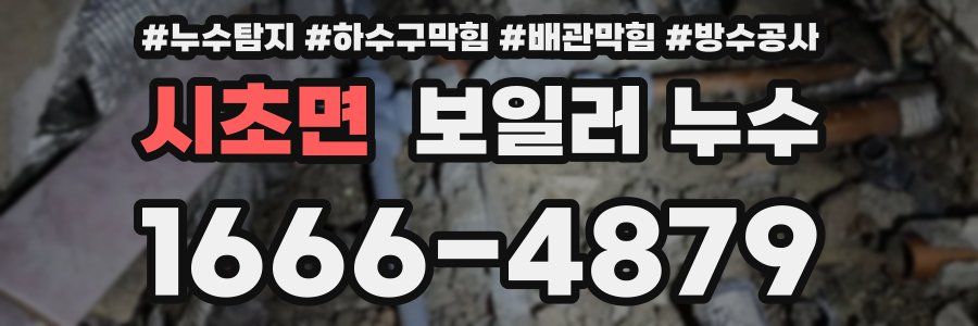 시초면 보일러 누수