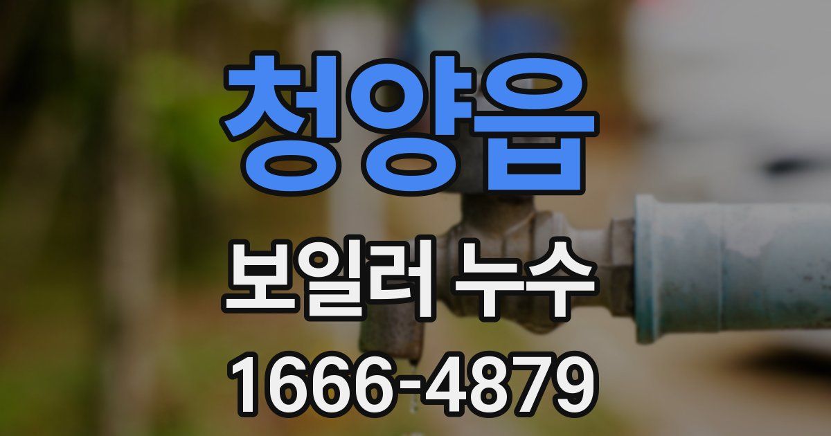 청양읍 보일러 누수