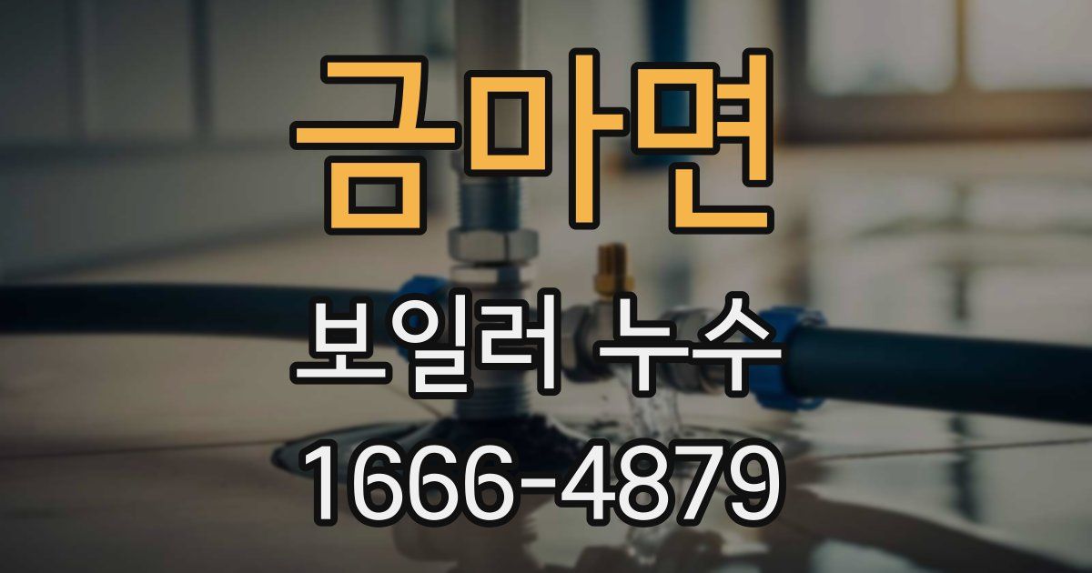 금마면 보일러 누수