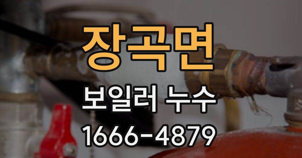 장곡면 보일러 누수