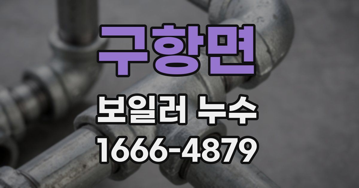 구항면 보일러 누수