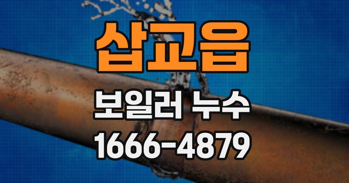 삽교읍 보일러 누수