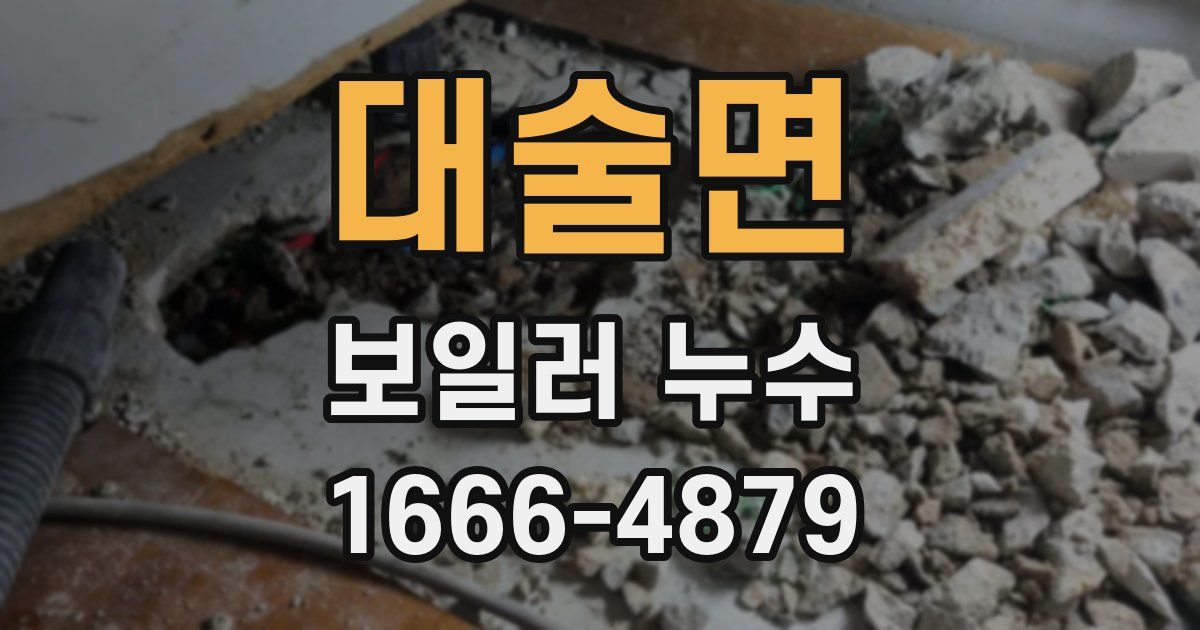 대술면 보일러 누수