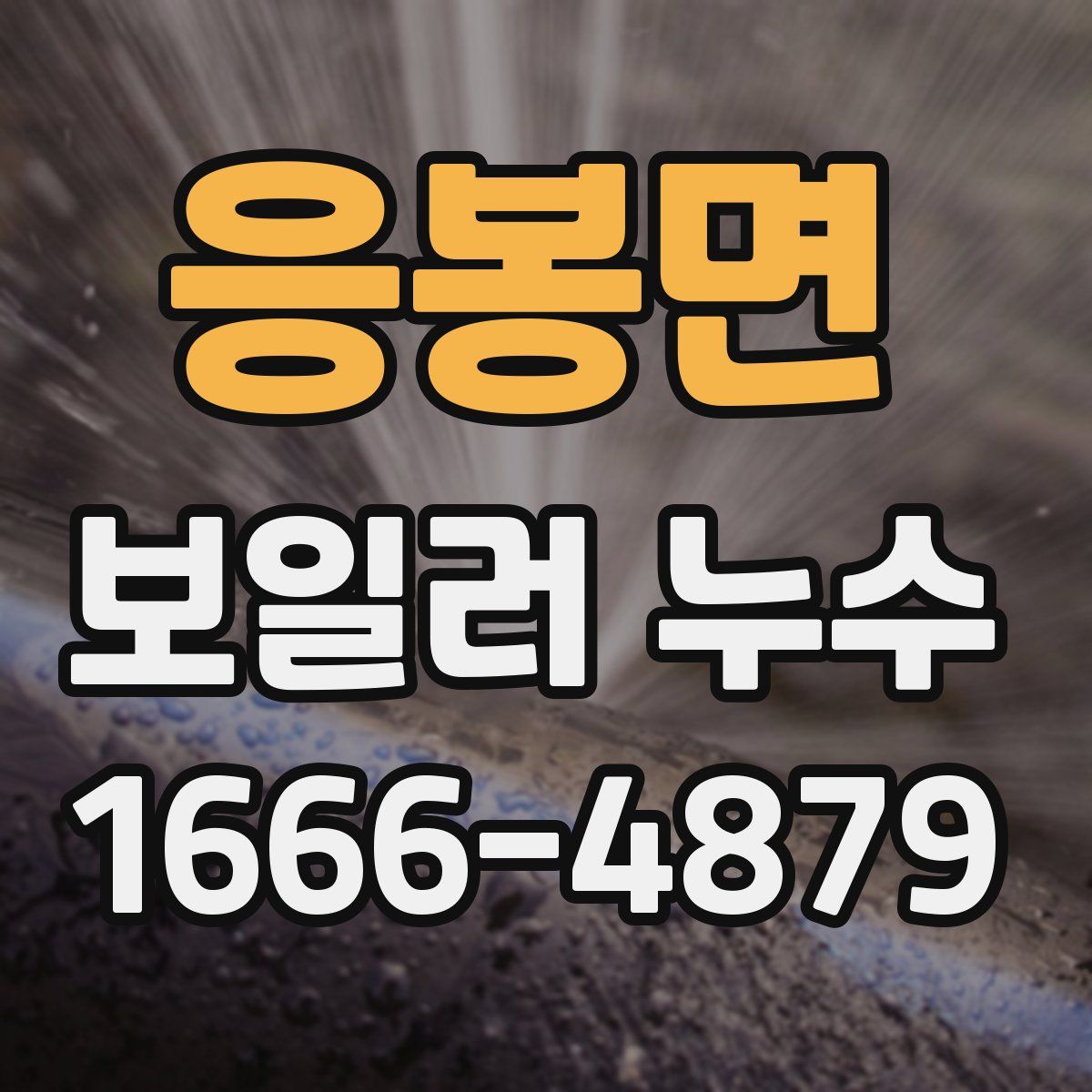 응봉면 보일러 누수