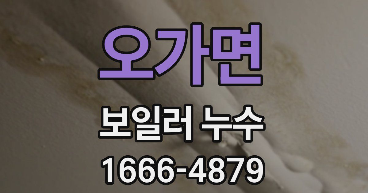 오가면 보일러 누수