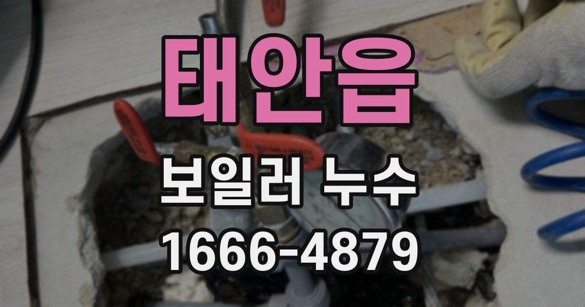태안읍 보일러 누수