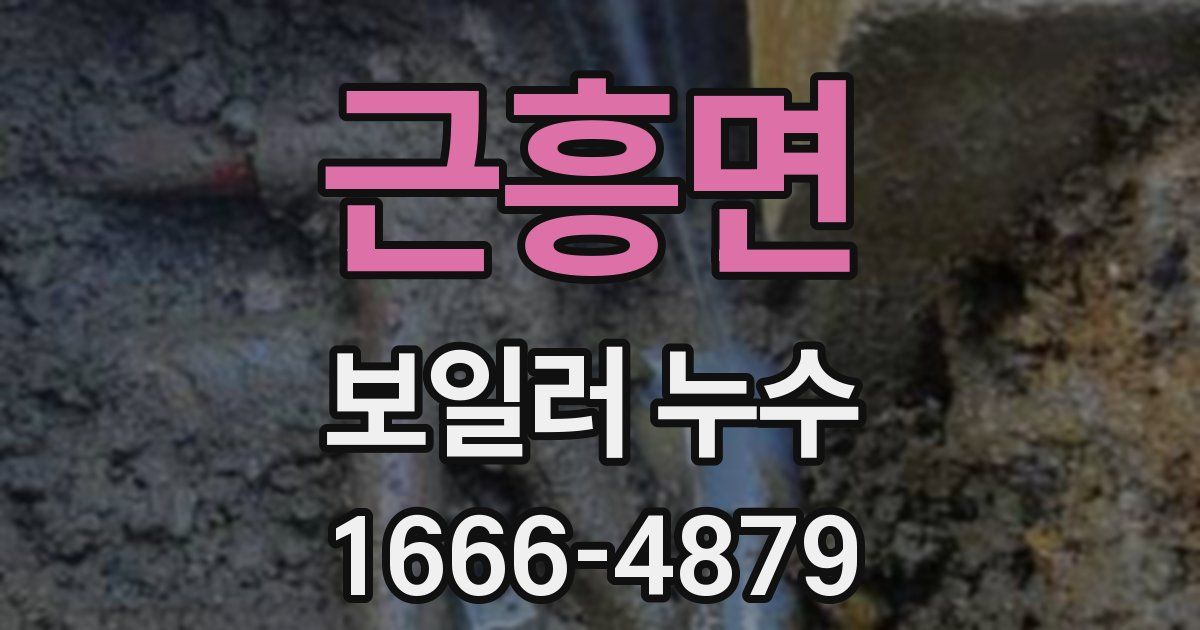 근흥면 보일러 누수