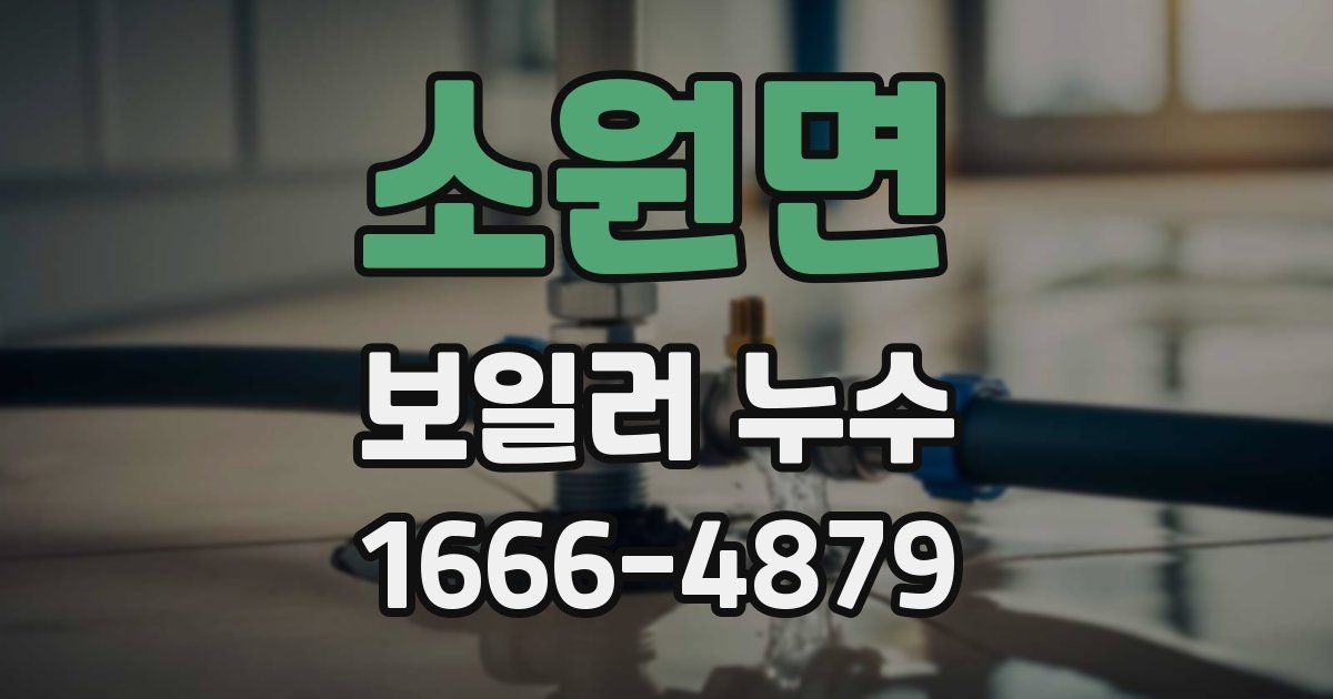 소원면 보일러 누수