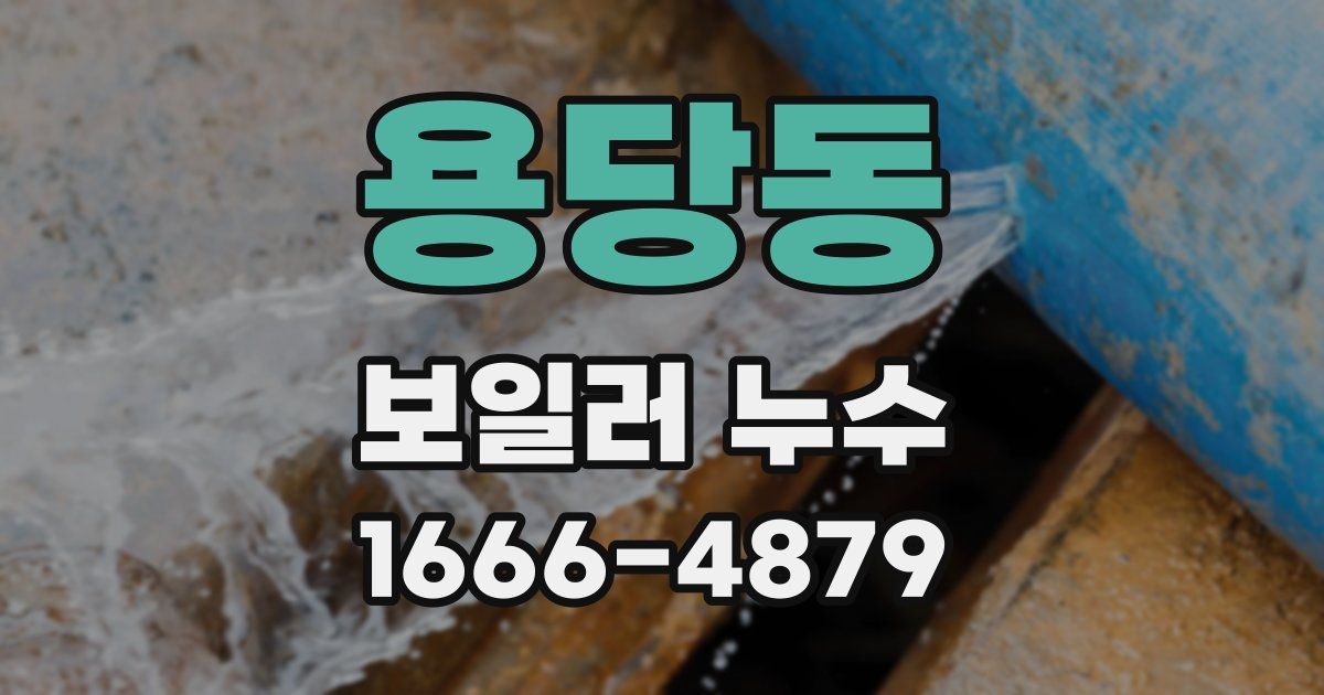 용당동 보일러 누수