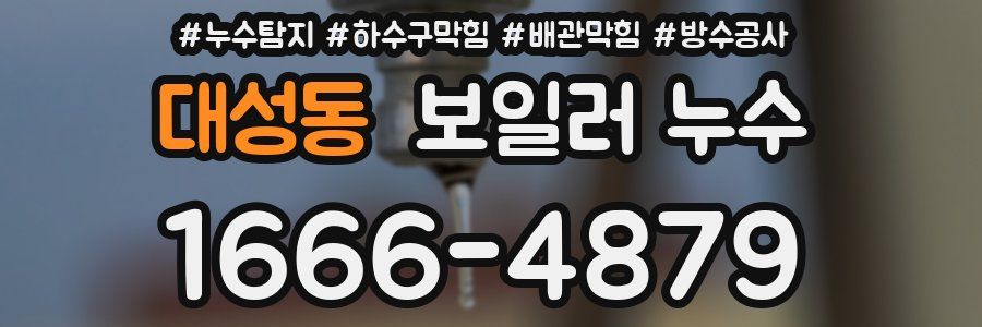 대성동 보일러 누수