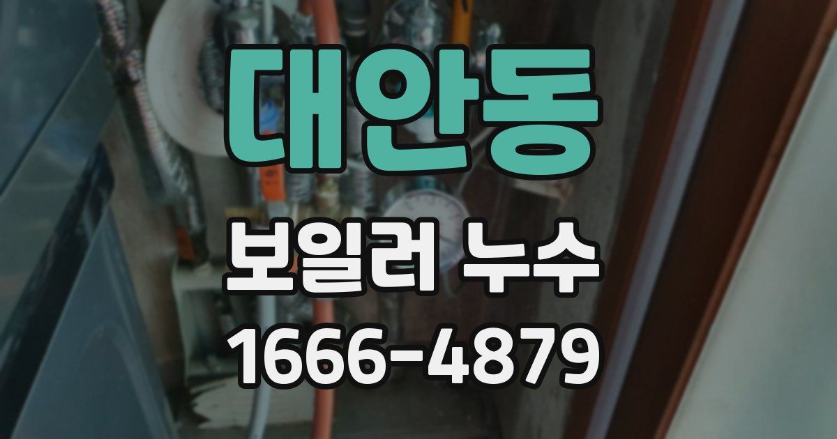 대안동 보일러 누수