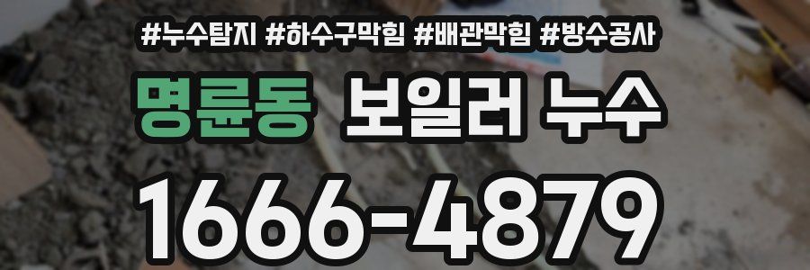 명륜동 보일러 누수