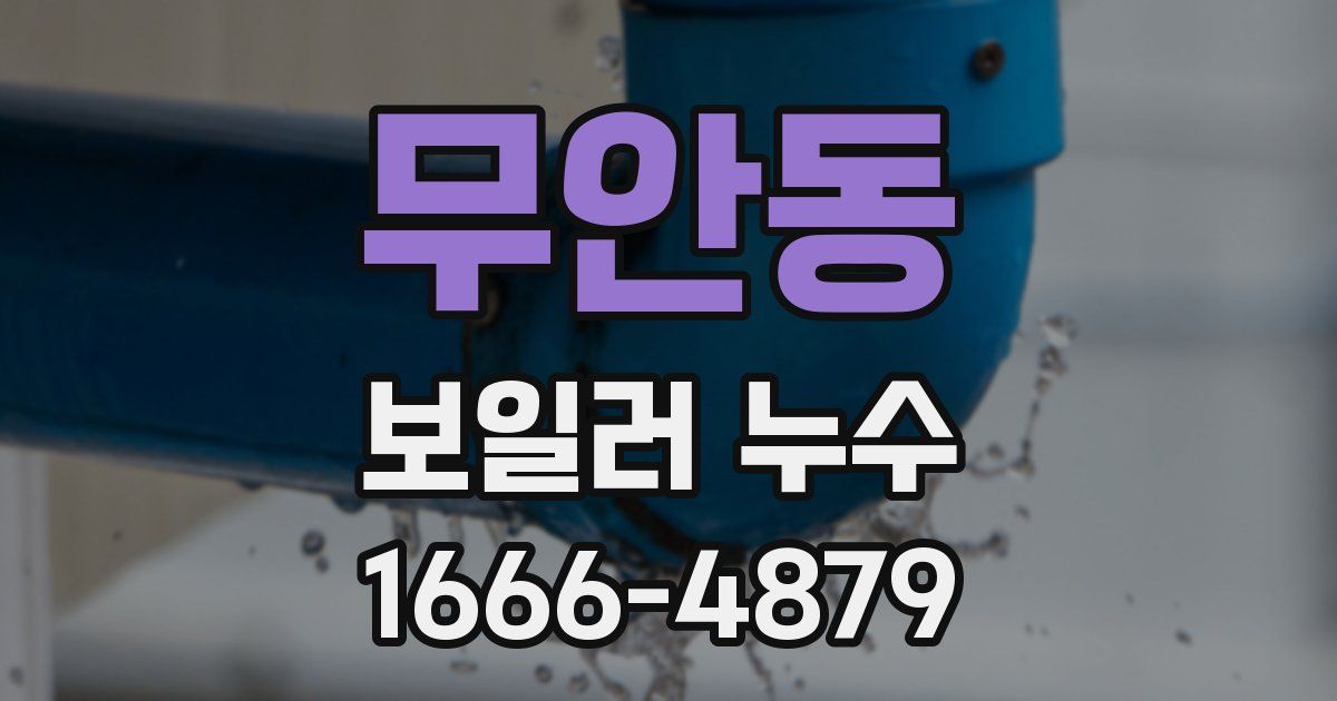 무안동 보일러 누수