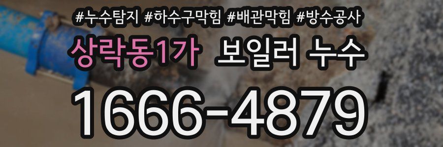 상락동1가 보일러 누수