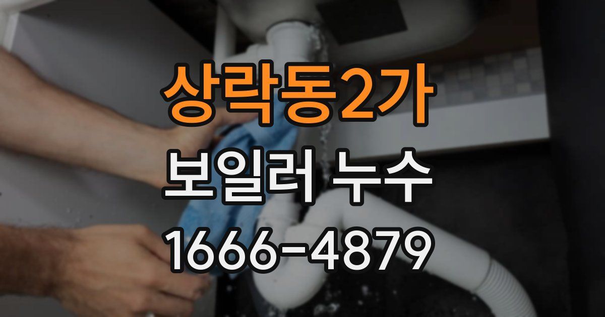 상락동2가 보일러 누수