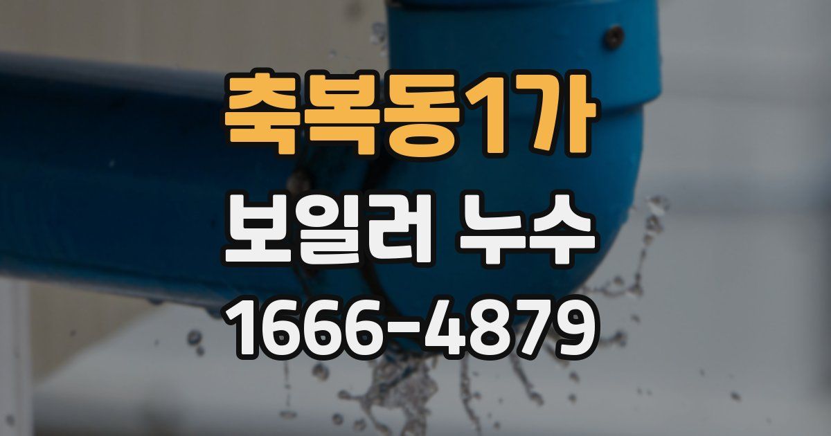 축복동1가 보일러 누수