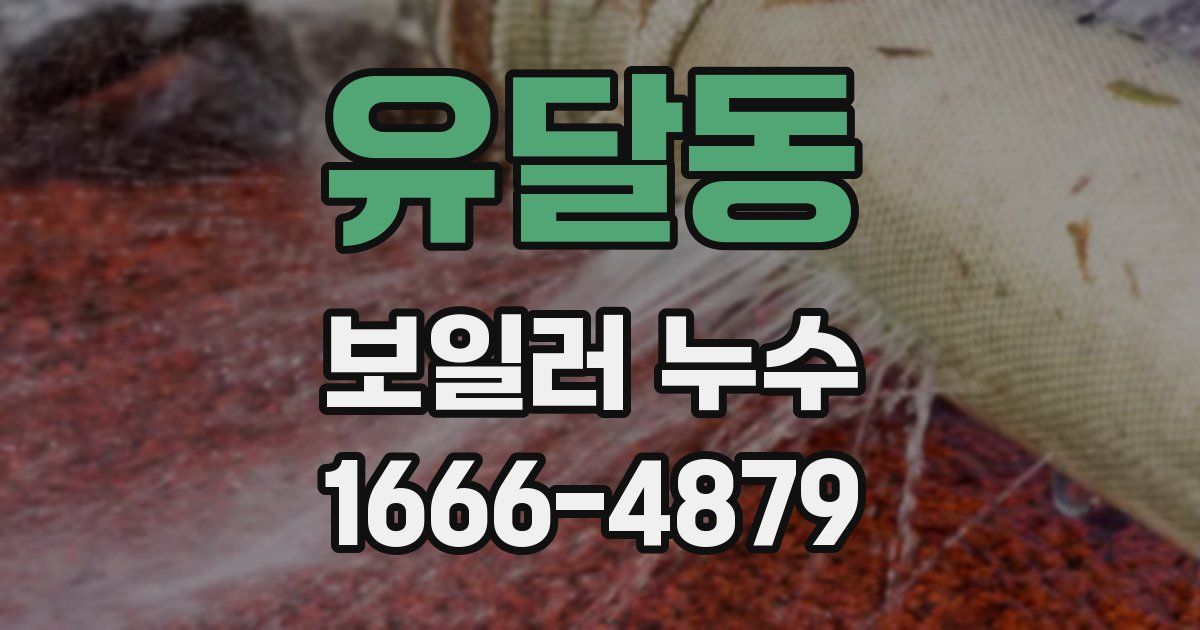 유달동 보일러 누수