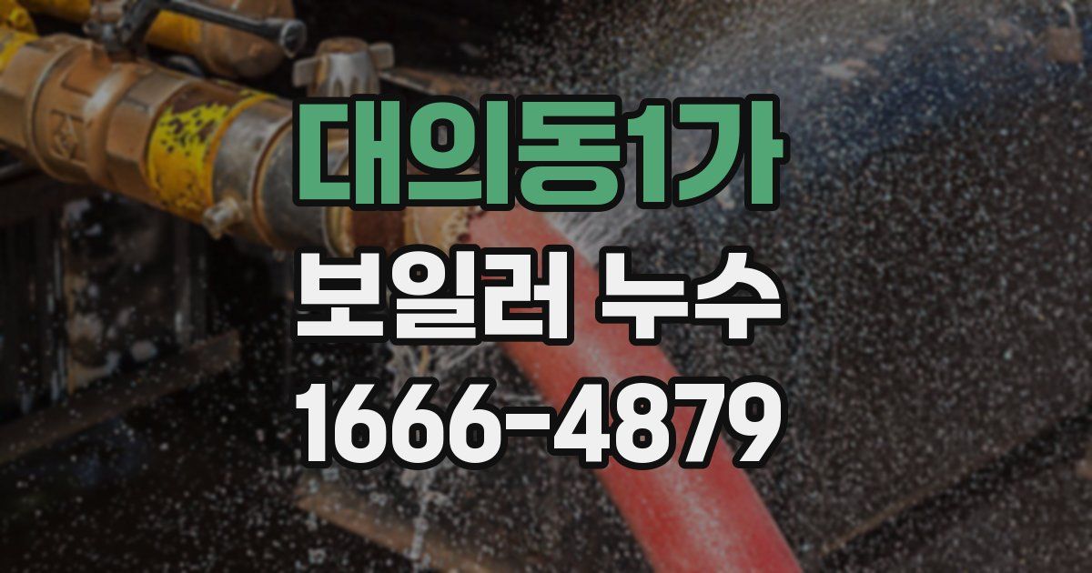 대의동1가 보일러 누수