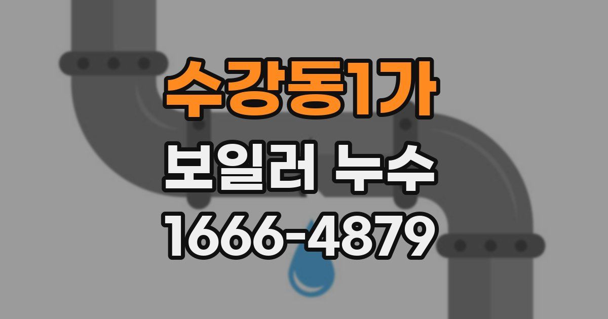 수강동1가 보일러 누수
