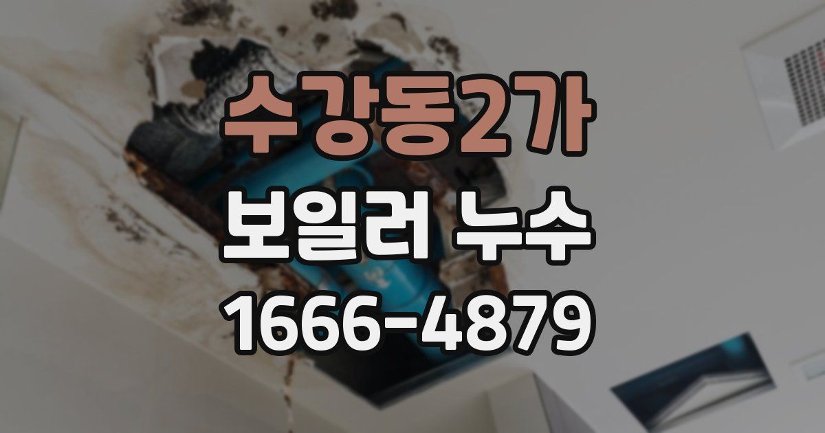 수강동2가 보일러 누수