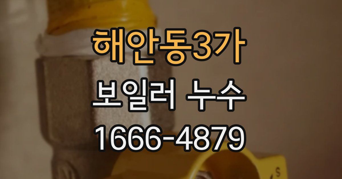 해안동3가 보일러 누수