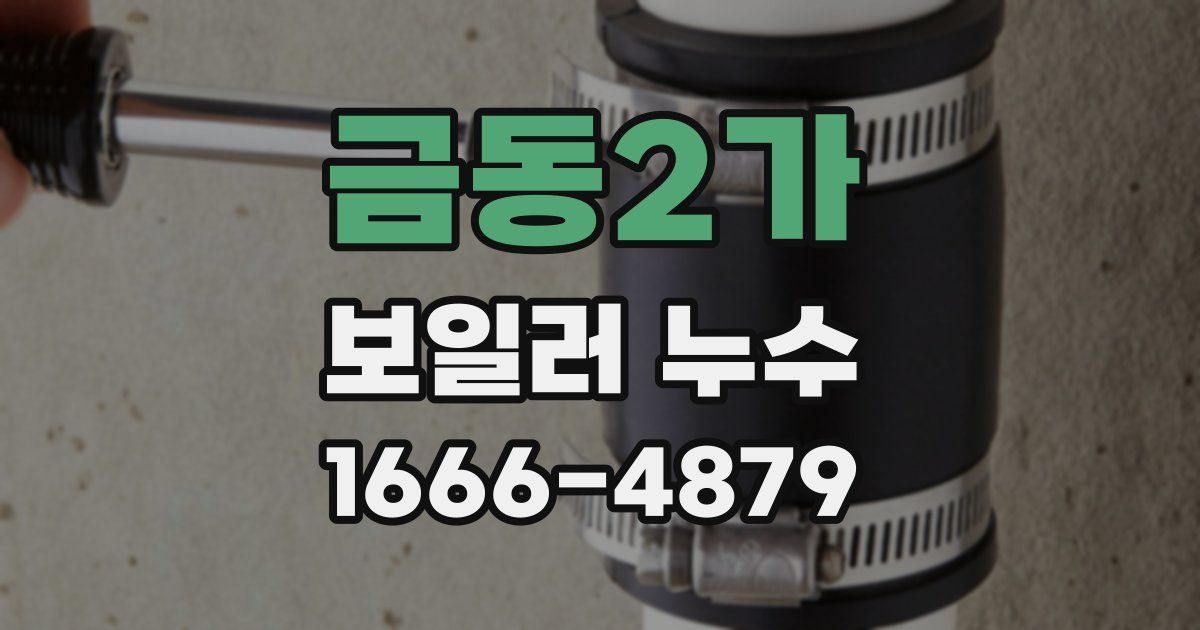 금동2가 보일러 누수